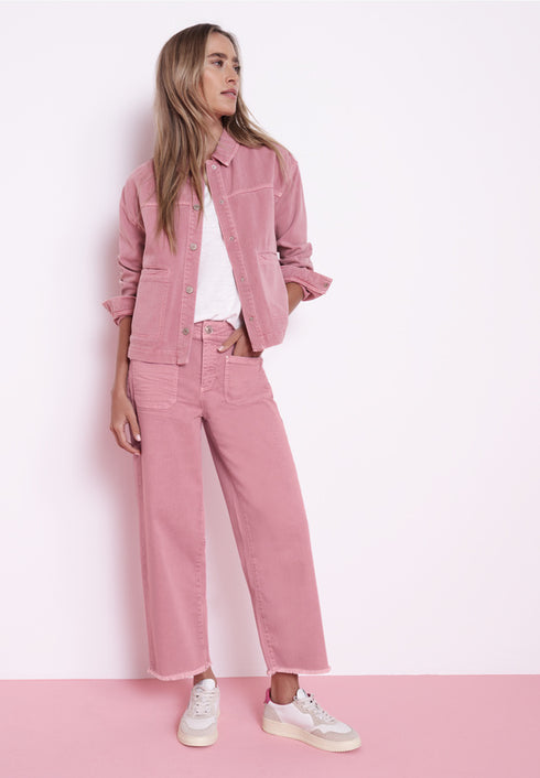 Street One Jeansjacke in pinker Waschung