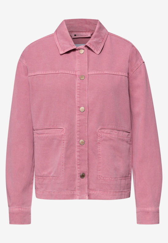 Street One Jeansjacke in pinker Waschung