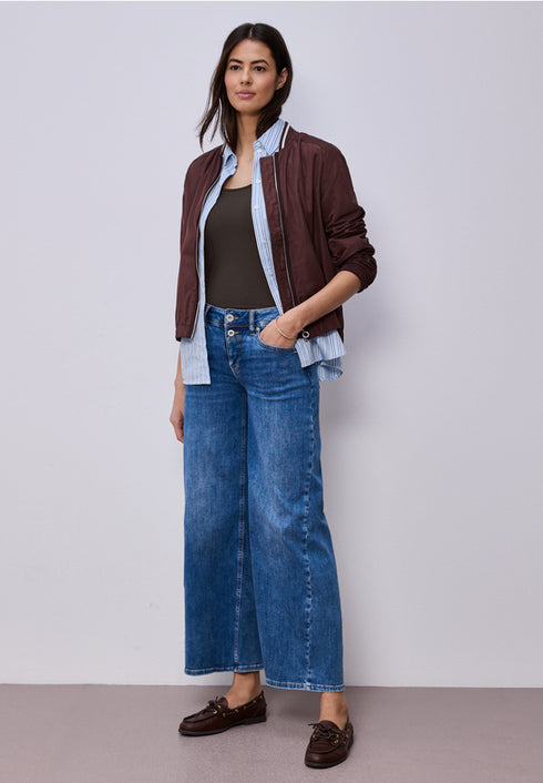 Street One Basic Top mit Rundhals in Unifarbe Style Anni