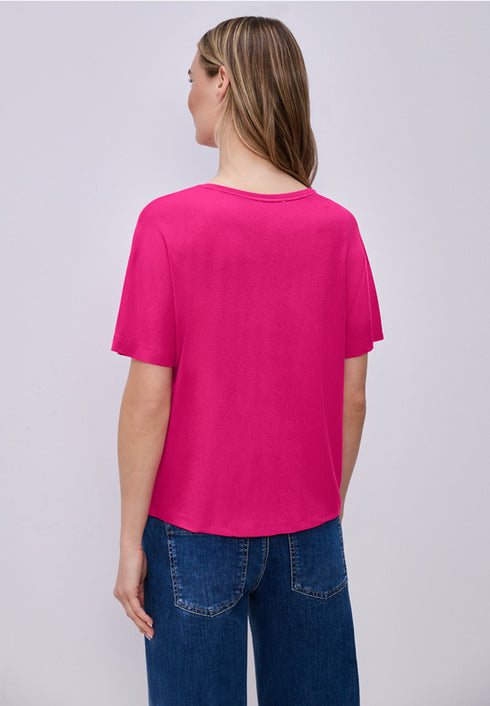 Street One Basic T-Shirt mit Dropped Shoulders Style Crista