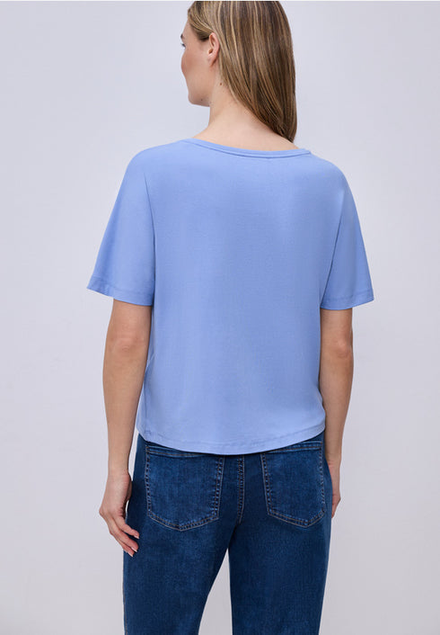Street One Basic T-Shirt mit Dropped Shoulders Style Crista