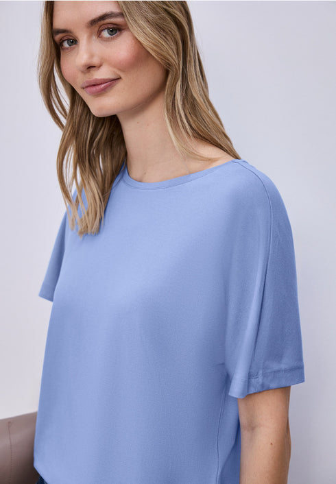 Street One Basic T-Shirt mit Dropped Shoulders Style Crista