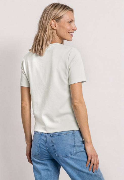 Street One - Shirt with deco tape at pocket - 325603