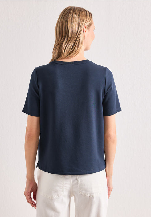 Street One - Shirt with deco tape at pocket - 325603
