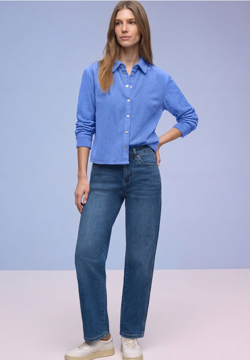 Street One Corduroy shirtcollar blouse