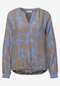 Street One Splitneck blouse with tape detail