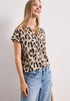 Street One Blusenshirt mit Split Neck und Smokdetail