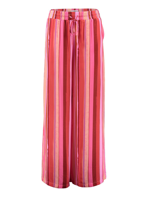 Hailys Long Trousers Hi44lla Pink berry stripe MUT-PO2502160