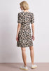 Street One Knielanges Kleid mit Split Neck und Print 144911