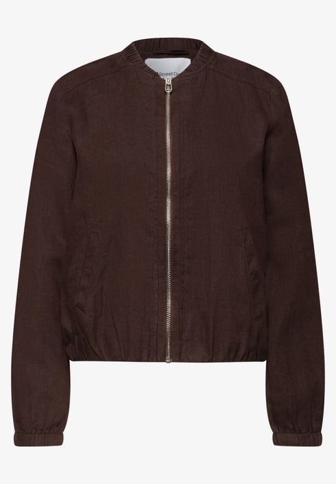 Street One Linen Bomber Blouson Jacket