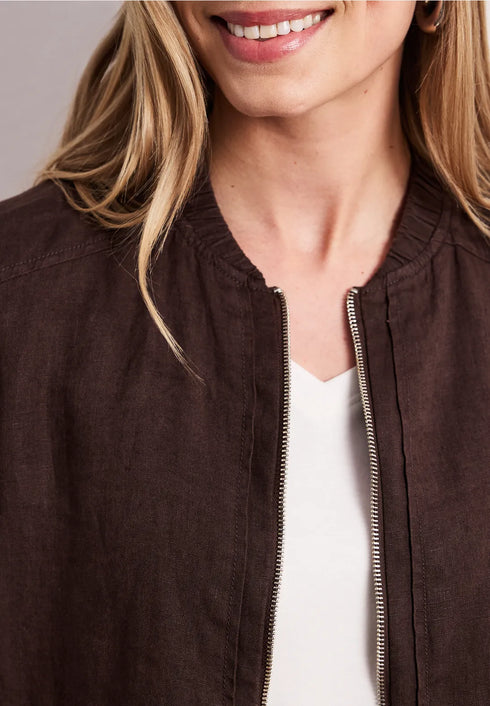 Street One Linen Bomber Blouson Jacket