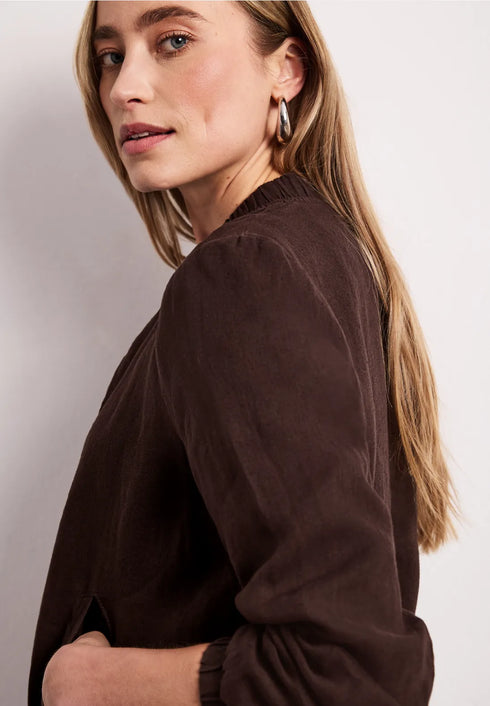 Street One Linen Bomber Blouson Jacket