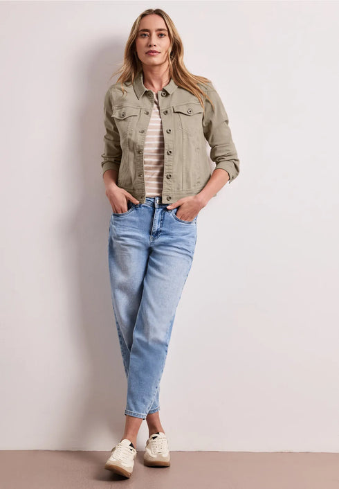 Street One Jacke im Colored-Denim-Look mit Taschen