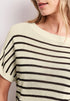 Street One sleeveless Pullover mit Boatneck und Streifen