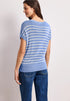 Street One sleeveless Pullover mit Boatneck und Streifen