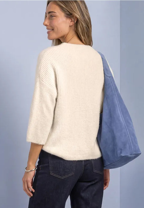 Street One - LTD QR fluffy half-sleeve sweater - 303962