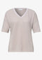Street One T-Shirt im Strick-Look mit V-Neck