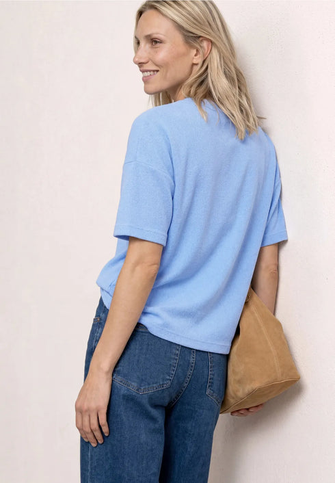 Street One T-Shirt im Strick-Look mit V-Neck