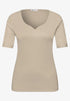 Street One Basic T-Shirt mit Herzausschnitt Style Ada 324775