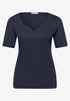 Street One Basic T-Shirt mit Herzausschnitt Style Ada 324775