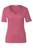 Street One Basic T-Shirt mit Herzausschnitt Style Ada 324775