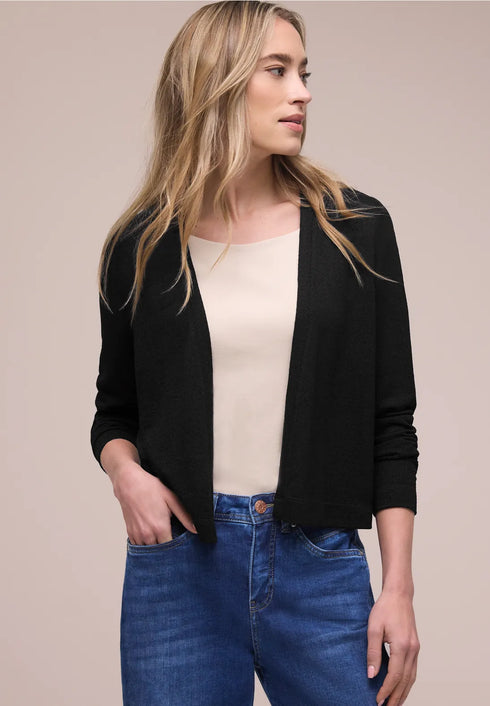 Street One Langarm Jacke im Strick-Look Style Nette