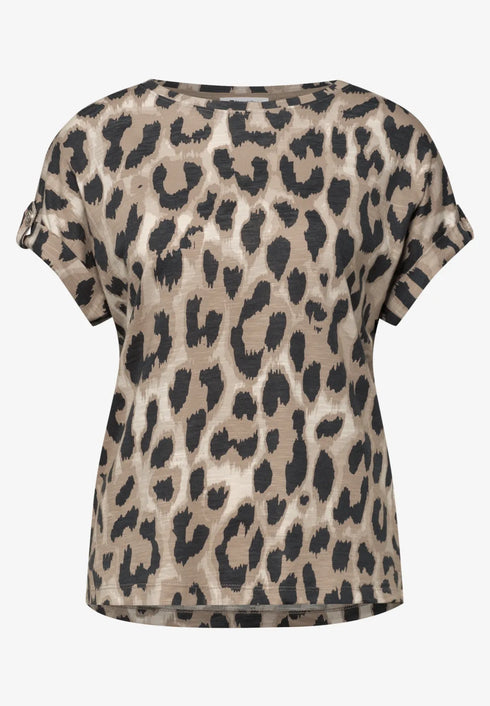 Street One dropped Shoulder Shirt Leo-Muster