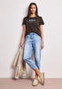 Street One Basic T-Shirt mit Rundhals und Print