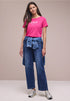 Street One Basic T-Shirt mit Rundhals und Print