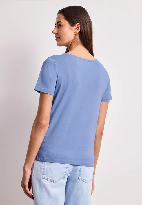 Street One Basic T-Shirt mit Rundhals und Print