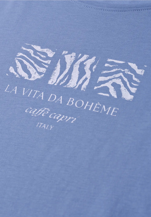 Street One Basic T-Shirt mit Rundhals und Print