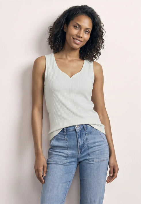 Street One Basic Top mit Herzausschnitt