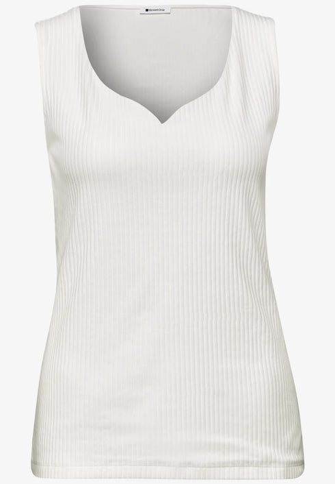 Street One Basic Top mit Herzausschnitt