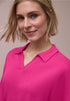 Street One Dropped Shoulder Poloshirt mit Elastikbund