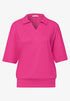 Street One Dropped Shoulder Poloshirt mit Elastikbund