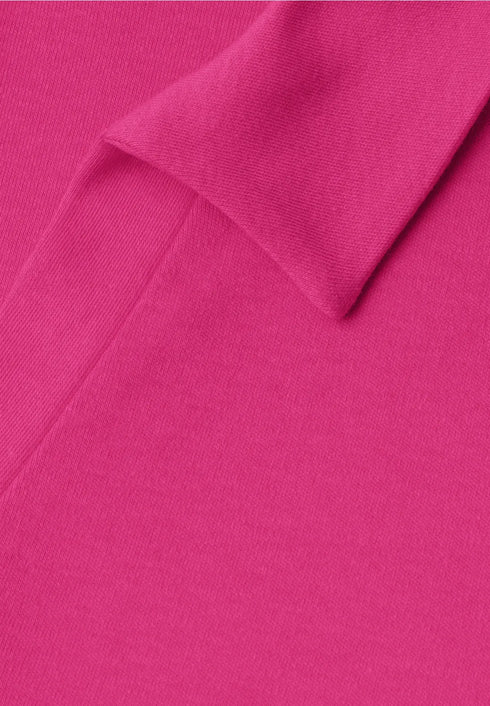 Street One Dropped Shoulder Poloshirt mit Elastikbund