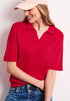 Street One Dropped Shoulder Poloshirt mit Elastikbund