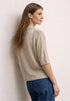 Street One Kurzarm Jacke im Strick-Look mit Glitzer 325265