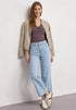 Street One Top mit V-Neck und Streifen 325398