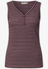 Street One Top mit V-Neck und Streifen 325398