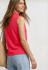 Street One Top in Rippstruktur mit Polokragen 325402