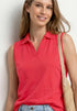 Street One Top in Rippstruktur mit Polokragen 325402