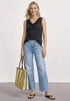Street One Silk-Look Top mit Wasserfall-Ausschnitt