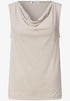 Street One Silk-Look Top mit Wasserfall-Ausschnitt