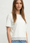 Street One T-Shirt mit Rundhals und Spitze 325428