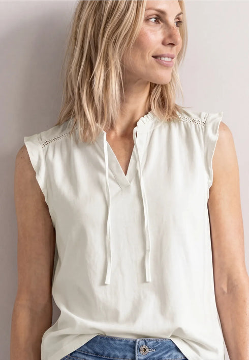 Street One LTD QR matmix volant top w.cro 325434