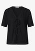 Street One short knit look jacket w.string 325455