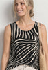 Street One Top mit V-Neck und Elastiksaum 325459