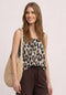 Street One Top mit V-Neck und Elastiksaum 325459