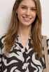 Street One Bluse mit Split Neck aus Leinenmix